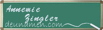 Annemie Zingler Visitenkarte